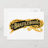 Logo "The Brattleboro" aus einer alten Orgel Postkarte (Vorne/Hinten)