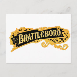 Logo "The Brattleboro" aus einer alten Orgel Postkarte
