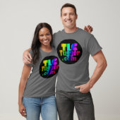 Logo TLC Tugger - Regenbogen im schwarzen Oval T-Shirt (Unisex)