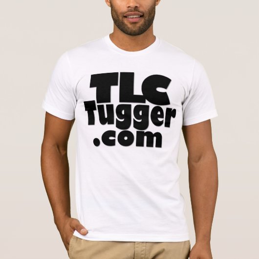 Logo TLC Tugger - schwärzen Sie mit Farbrückseite T-Shirt (Vorderseite)