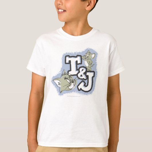 Logo "Tom and Jerry Initials" ausfüllen T-Shirt (Vorderseite)