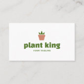 Logo Topfpflanze | Pflanzenladen oder Gartenmarke Visitenkarte (Vorderseite)
