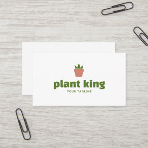 Logo Topfpflanze Pflanzenladen oder Gartenmarke Visitenkarte