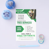 Logo Tree Service Business Flyer (Einzeln)