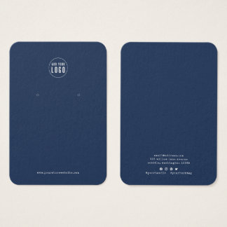 Logo Typewriter Custom Color Earring Display Card