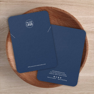 Logo Typewriter Custom Color Necklace Display Card