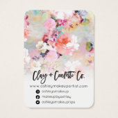 Logo-Typografie Blumenschmuck Ohrring-Anzeige (Rückseite)