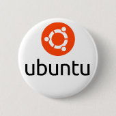 Logo Ubuntus Linux Button (Vorderseite)