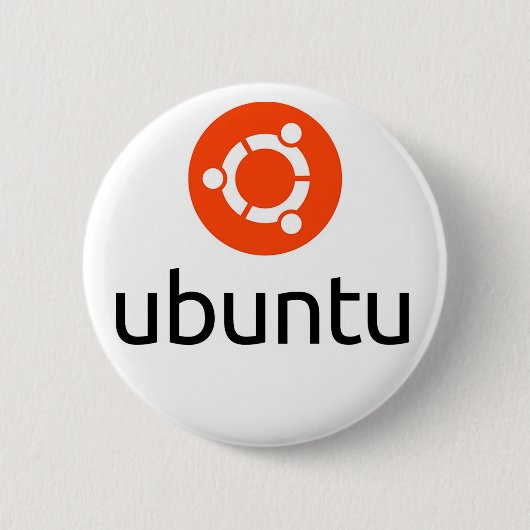 Logo Ubuntus Linux Button (Vorderseite)