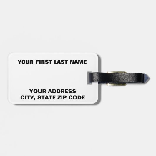 Logo Ubuntus Linux Gepäckanhänger (Rückseite horizontal)