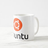 Logo Ubuntus Linux Kaffeetasse (VorderseiteRechts)