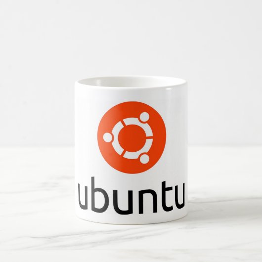 Logo Ubuntus Linux Kaffeetasse (Mittel)