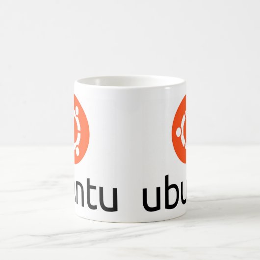 Logo Ubuntus Linux Kaffeetasse (Mittel)