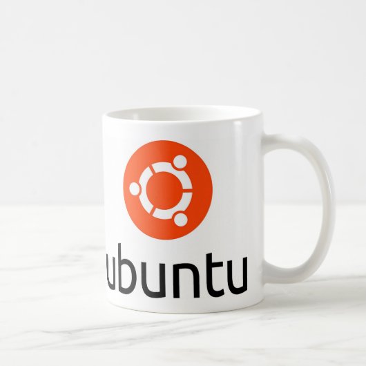 Logo Ubuntus Linux Kaffeetasse (Rechts)