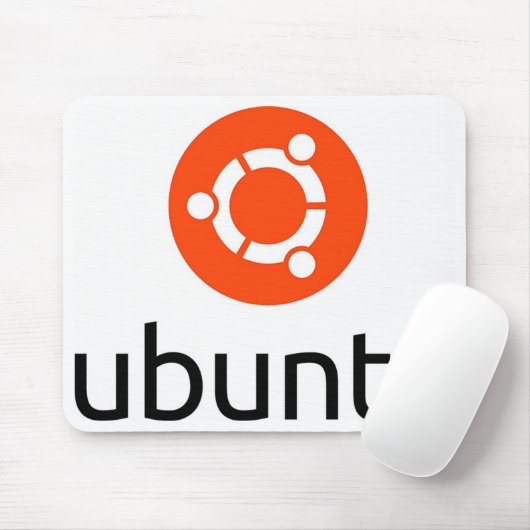 Logo Ubuntus Linux Mousepad (Mit Mouse)