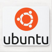 Logo Ubuntus Linux Mousepad (Vorne)