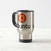 Logo Ubuntus Linux Reisebecher (Vorderseite Links)