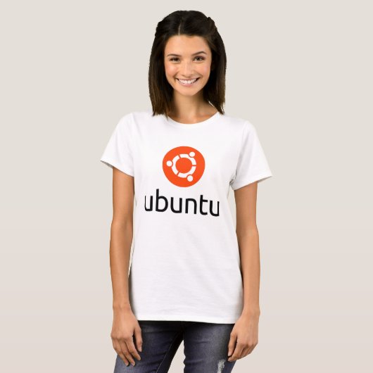 Logo Ubuntus Linux T-Shirt (Vorne ganz)