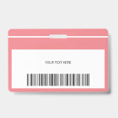 Logo und Barcode-Vorlage für das benutzerdefiniert Ausweis (Rückseite)