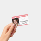 Logo und Barcode-Vorlage für das benutzerdefiniert Ausweis (Handheld)