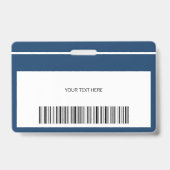 Logo und Barcode-Vorlage für das benutzerdefiniert Ausweis (Rückseite)