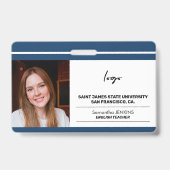 Logo und Barcode-Vorlage für das benutzerdefiniert Ausweis (Vorderseite)