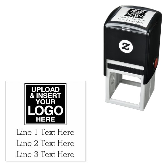 Logo und Firmenadressen oder 3 Zeilen Text Permastempel (Beispiel)