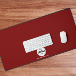 Logo und Firmendetails Benutzerdefinierte Red-Desk Schreibtischunterlage