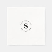 Logo und Firmengeschäft Serviette (Vorderseite)