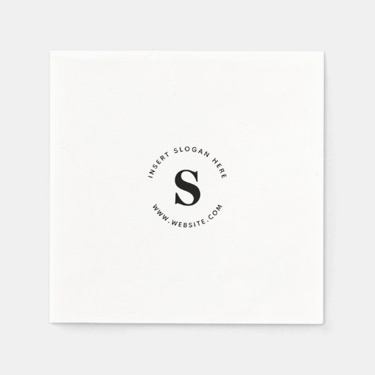 Logo und Firmengeschäft Serviette (Vorderseite)