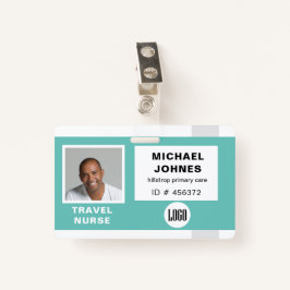 Logo und Foto der Mitarbeiter Ausweis