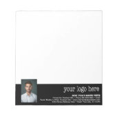 Logo und Foto hinzufügen - Kontaktinformationen fü Notizblock (Vorderseite)