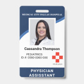 Logo und Foto-ID-Abzeichen für Mitarbeiter im Kran Ausweis (Front)