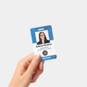 Logo und Foto-ID des Technologieunternehmens Mitar Ausweis (Handheld)