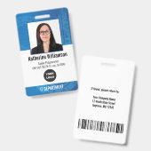 Logo und Foto-ID des Technologieunternehmens Mitar Ausweis (Vorder- & Rückseite)