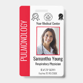 Logo und Foto-ID für personalisierte Krankenhausmi Ausweis