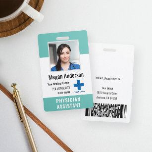 Logo und Foto-ID für personalisierte Krankenhausmi Ausweis