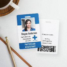 Logo und Foto-ID für personalisierte Krankenhausmi Ausweis