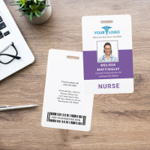 Logo und Foto-ID für personalisierte Krankenhausmi