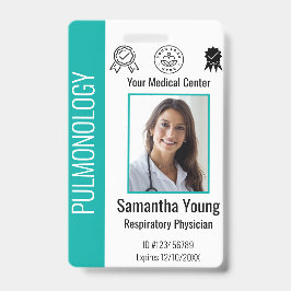 Logo und Foto-ID für personalisierte Krankenhausmi Ausweis