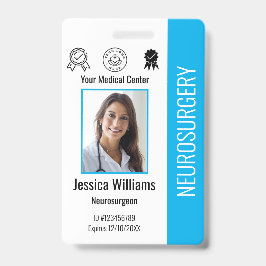 Logo und Foto-ID für personalisierte Krankenhausmi Ausweis