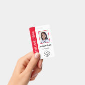 Logo und Foto-ID personalisierter medizinischer Mi Ausweis (Handheld)