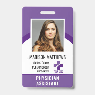 Logo und Foto-ID personalisierter medizinischer Mi Ausweis