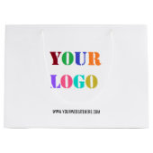 Logo und Geschenktasche für benutzerdefinierte Unt Große Geschenktüte (Vorderseite)
