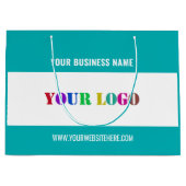 Logo und Geschenktasche für benutzerdefinierte Unt Große Geschenktüte (Vorderseite)