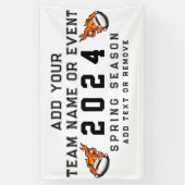 Logo und Maskottchen für die jeweilige Fußballmann Banner (Vertikal)