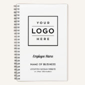 Logo und Name des Mitarbeiters für das benutzerdef Notizblock (Vorderseite)