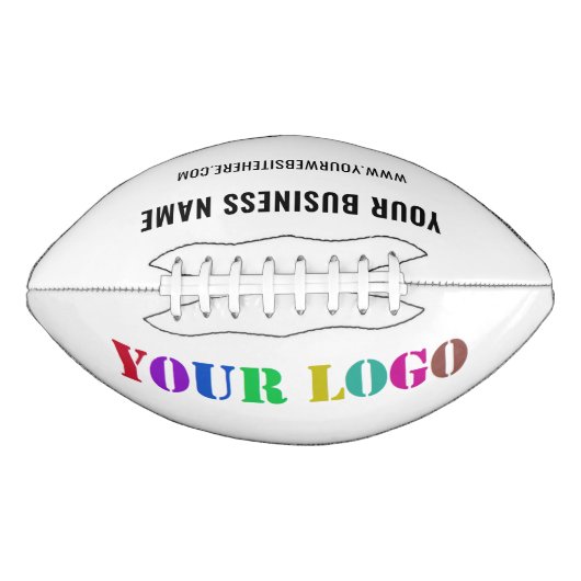 Logo und Name des Unternehmens Football (Vorderseite)