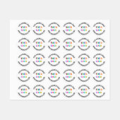 Logo und Personalisierte Textzeichen für benutzerd Etiketten (Blatt)