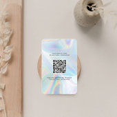 Logo und QR-Code DIY Holografische Benutzerdefinie Visitenkarte